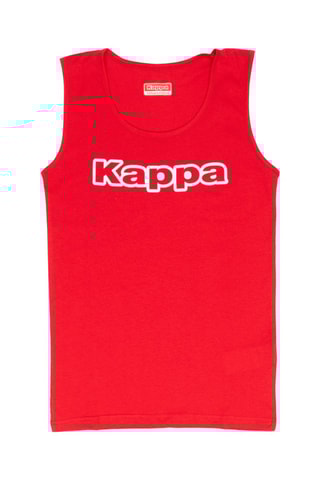 Camiseta de tirantes  - Blanco y rojo