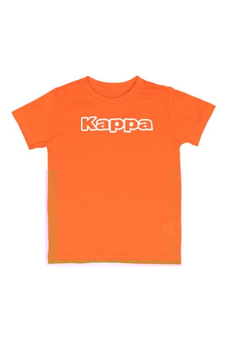 Camiseta - Blanco y naranja
