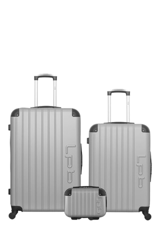 Juego de 2 maletas y vanity Hambourg (M/L/K) - 65/75/23 cm - Gris