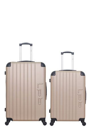 Maleta mediana y maleta grande Hambourg - 65/75 cm - Beige