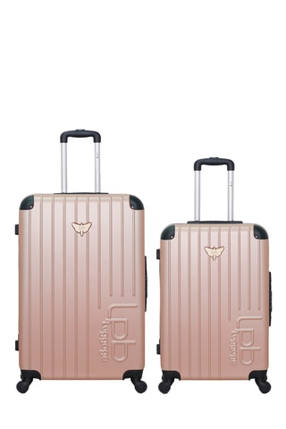 Maleta mediana y maleta grande Marianne - 65/75 cm - Rosa dorado