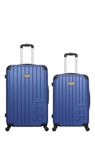 Maleta mediana y maleta grande Marianne - 65/75 cm - Azul marino