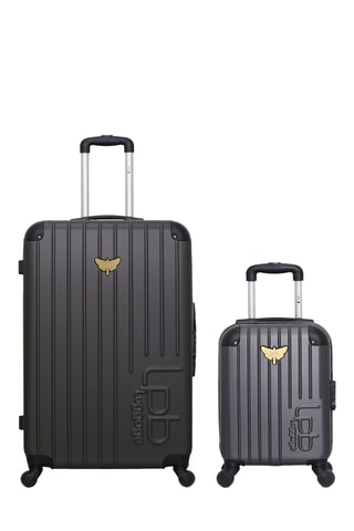 Maleta  XXS y maleta grande Marianne (XXS/L) - 46/75 cm - Gris oscuro