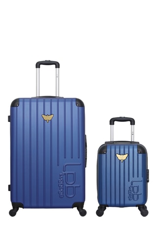 Maleta  XXS y maleta grande Marianne (XXS/L) - 46/75 cm - Azul marino