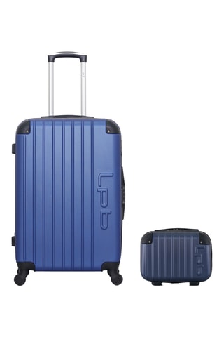 Maleta mediana y vanity Hambourg (M/K) - 65/23 cm - Azul marino