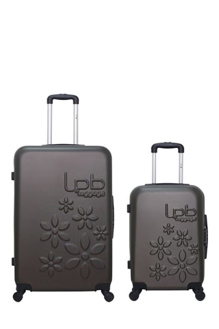 Maleta de cabina y maleta grande Eleonor - 55/75 cm - Gris oscuro