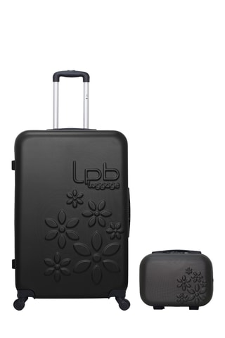 Maleta grande y vanity Eleonor - 75/30 cm - Negro