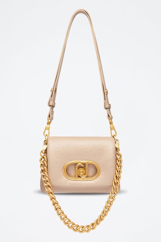 Schoudertas - Beige en goudkleurig