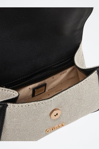 Trendy Handtas Karnilla - Zwart, beige en goudkleurig