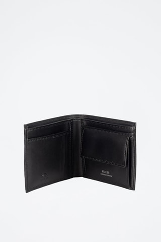 Leren Portefeuille Milano - Zwart en zilverkleurig