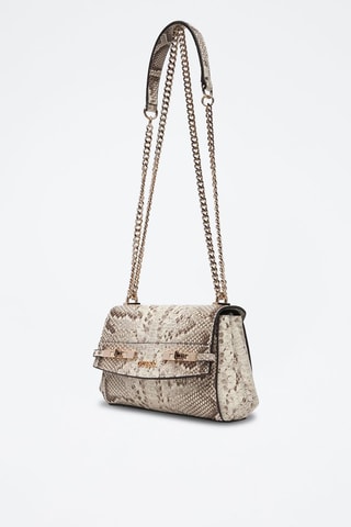 Schoudertas Melinda - Wit en bruin