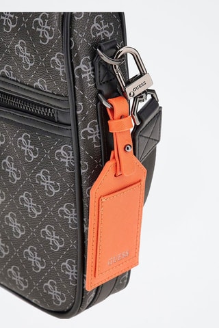 Schoudertas Milano - Wit, zwart en oranje