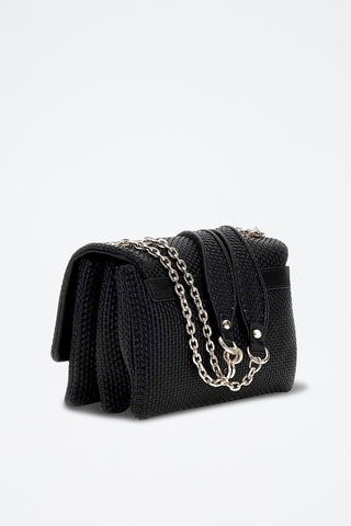 Schoudertas Phaedra - Zwart en zilverkleurig