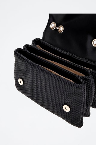 Schoudertas Phaedra - Zwart en zilverkleurig