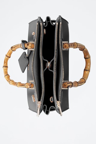 Handtas - Bruin, zwart en beige