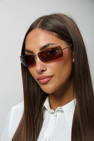 Zonnebril Dames - Goudkleurig