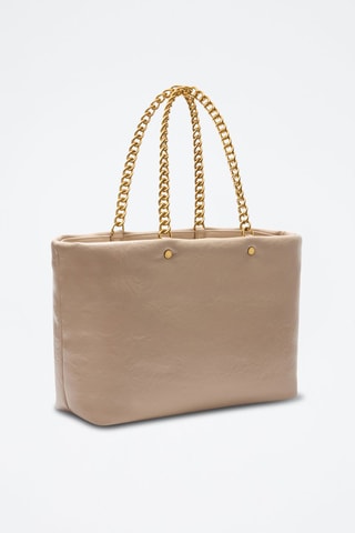 Shopper - Beige en goudkleurig