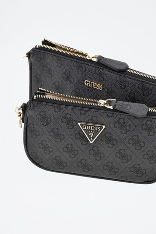 Schoudertas en Trendy Handtas Noelle - Zwart en grijs