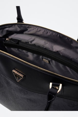 Sac porté épaule en cuir  - Gris foncé