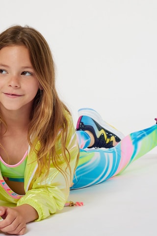 Leggings - Blu e rosa - Billieblush