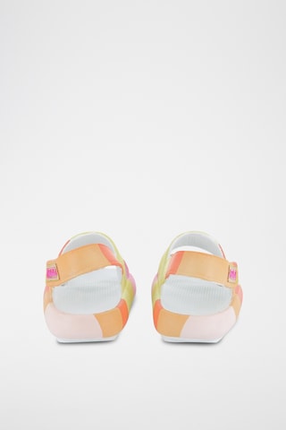 Sandalen - Oranje en Lichtgroen