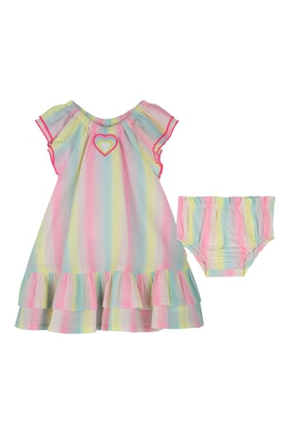 Jurk en Bloomer - Roze en Geel