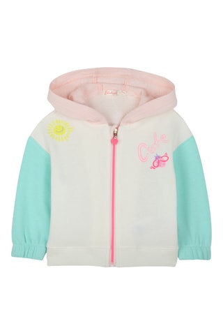 Sweater met Capuchon - Wit en Roze