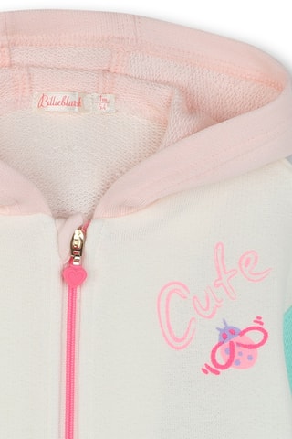 Sweater met Capuchon - Wit en Roze
