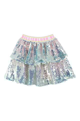 Gonna con volant - Argentato