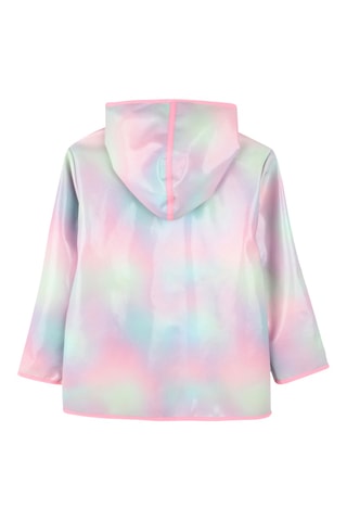 Regenjas met Capuchon Tie and Dye - Roze en Hemelsblauw
