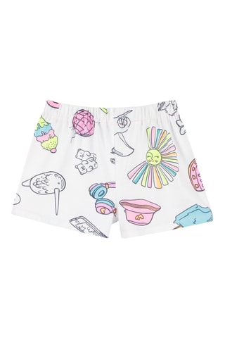 T-shirt en Short - Hemelsblauw en Wit