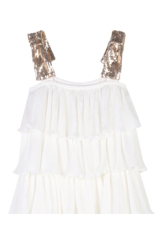 Abito con volant - Bianco