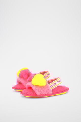 Pantoffels - Poederroze en geel