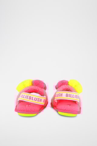 Pantoffels - Poederroze en geel