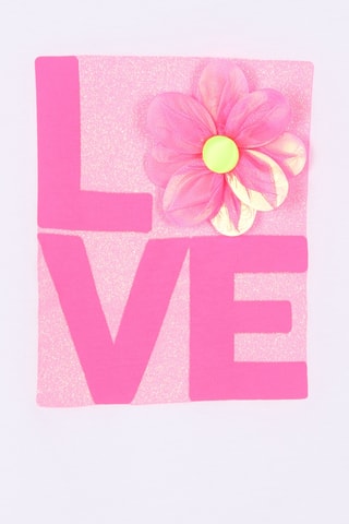 T-shirt - Bianco e rosa