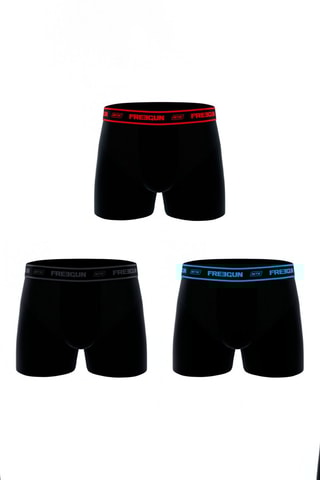 3 boxers Aktiv - Noir