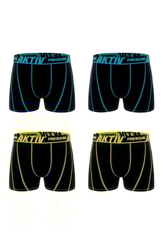 4 boxers Aktiv - Noir 