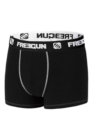 6 boxers Freegun - Gris et noir