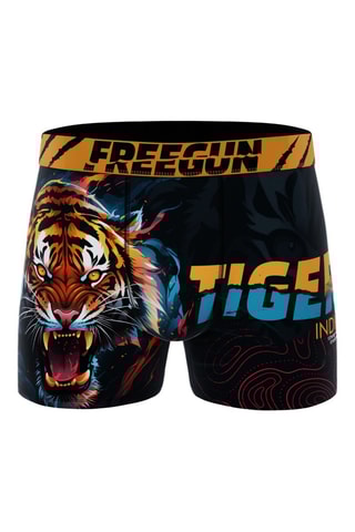 4 boxers Wild Animals - Orange et noir