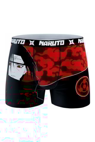 6 boxers Naruto Noir et rouge