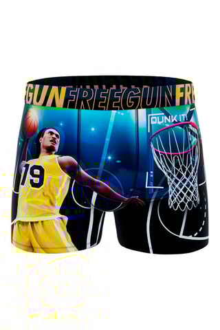 3 boxers Freegun - Jaune et noir