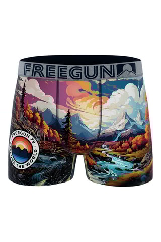 4 boxers Vibrant - Violet, rose et rouge