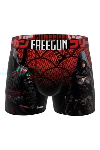 3 boxers Manga Comics - Rouge, noir et jaune