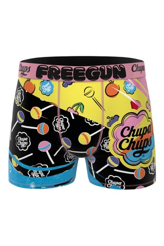 4 boxers Chupa Chups - Jaune, noir et violet
