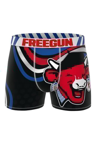 3 boxers La Vache qui rit - Rouge, noir et blanc