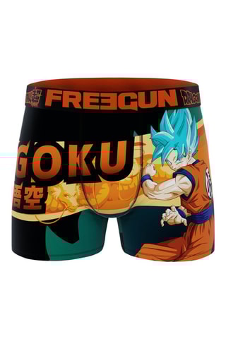 3 boxers San Goku Dragon Ball Super - Bleu marine, violet et orange