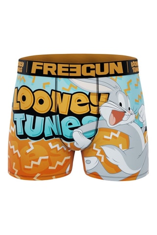 3 boxers Looney Tunes - Orange, jaune et bleu roi