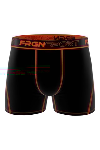 4 boxers Dynamic Soft Touch - Noir, jaune et rouge