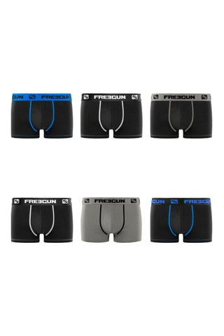 6 boxers - Noir et blanc