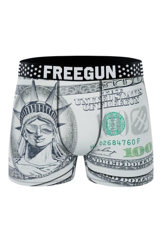 5 boxers American vibes - Noir et jaune